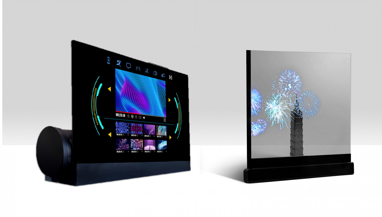 可卷式、折迭性、高透明